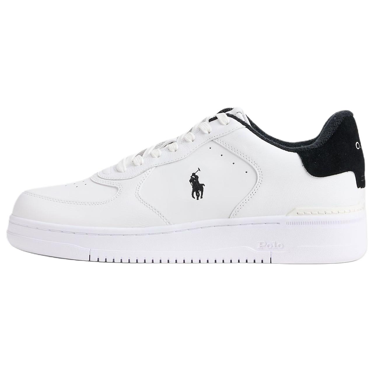 

Polo Ralph Lauren Кроссовки Court Masters Leather Low top мужские белые и черные