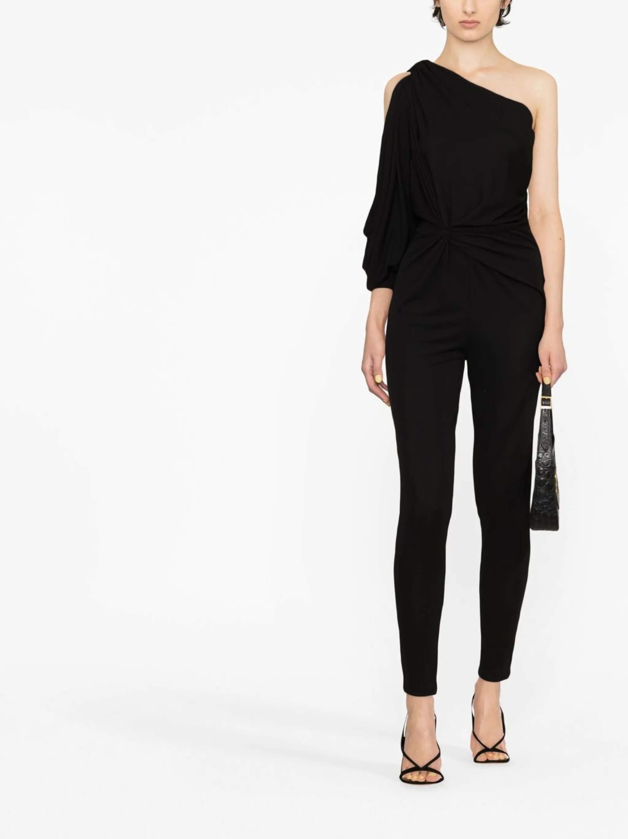 Комбинезон на одно плечо Saint Laurent, черный — фото 2