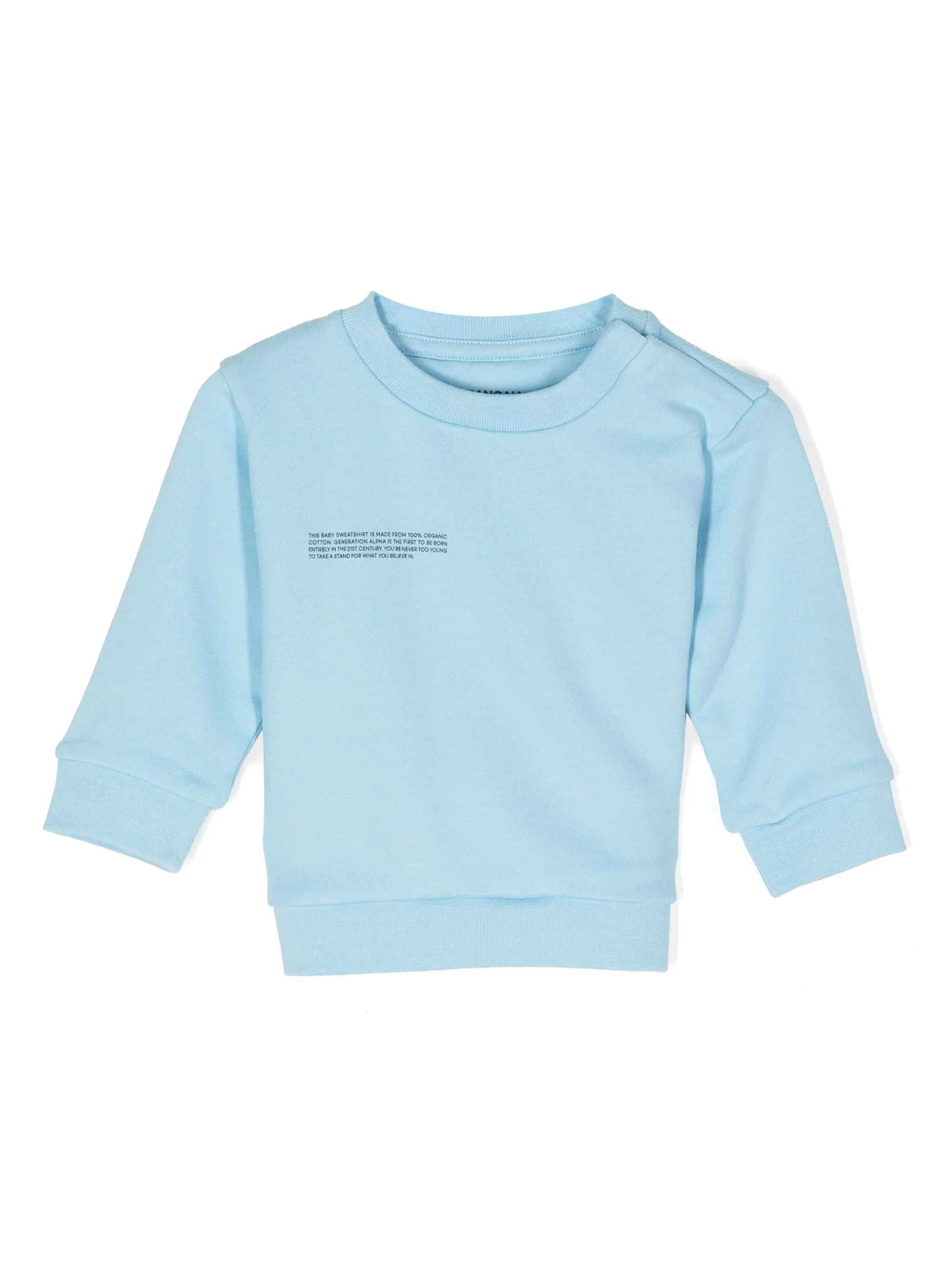 

Толстовка с текстовым принтом Pangaia Kids, синий