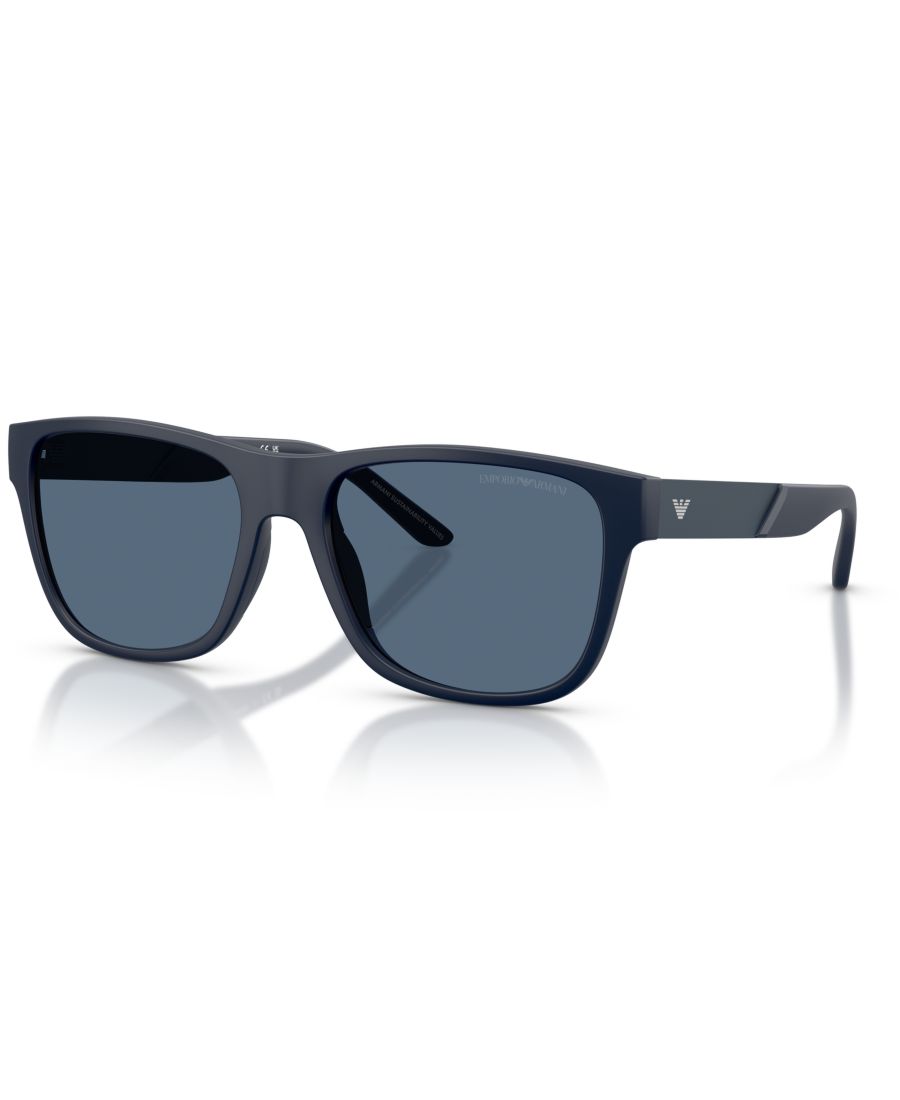 

Мужские солнцезащитные очки большого размера, EA4243 Emporio Armani, Matte Blue