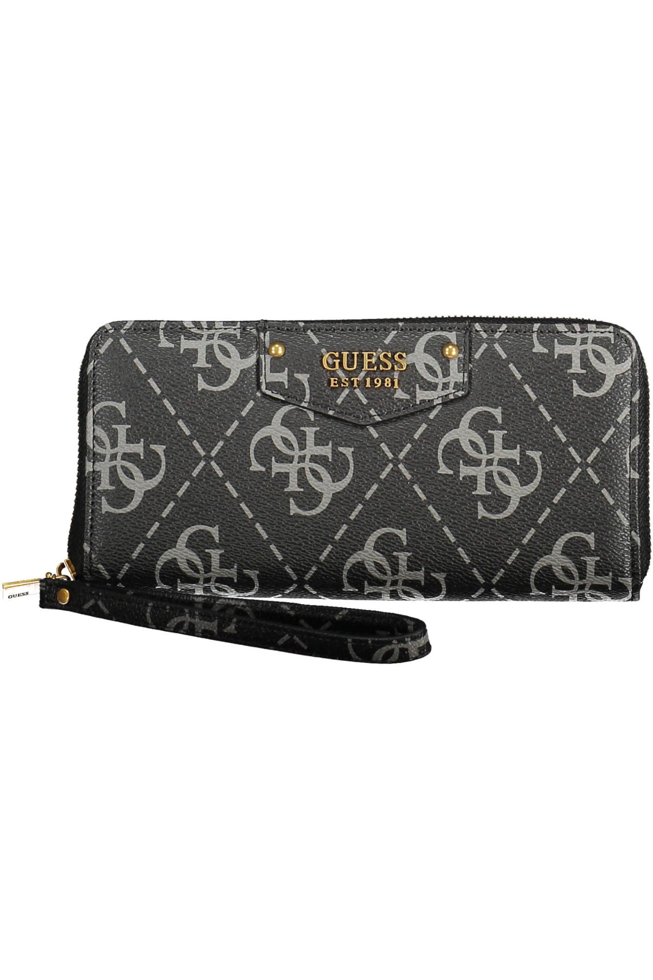 

Черный женский кошелек из полиуретана Guess Shoes