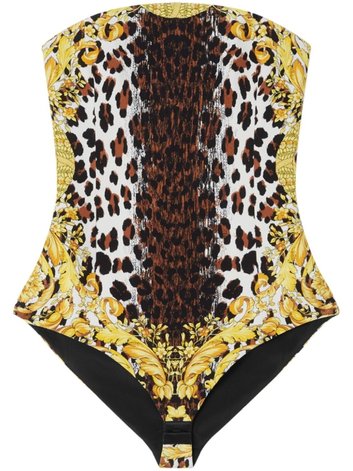 

Шелковое боди Versace Wild Barocco, белый