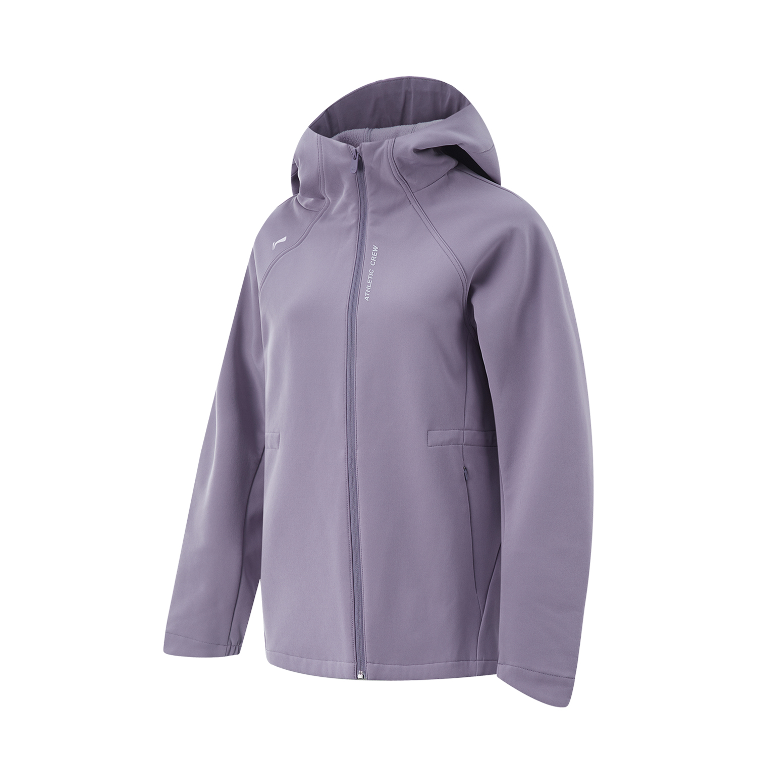 

LINING Женское пальце тренч цвета вороньего серого с фиолетовым, Crow Gray Purple