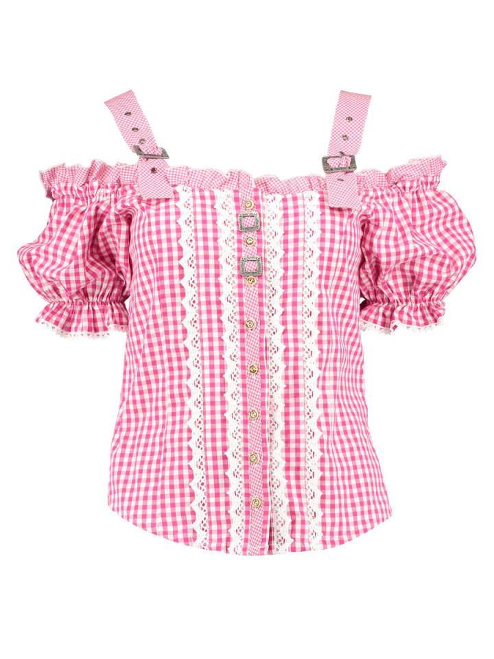 

Традиционная блузка Ксимира темно-красного цвета OS-Trachten