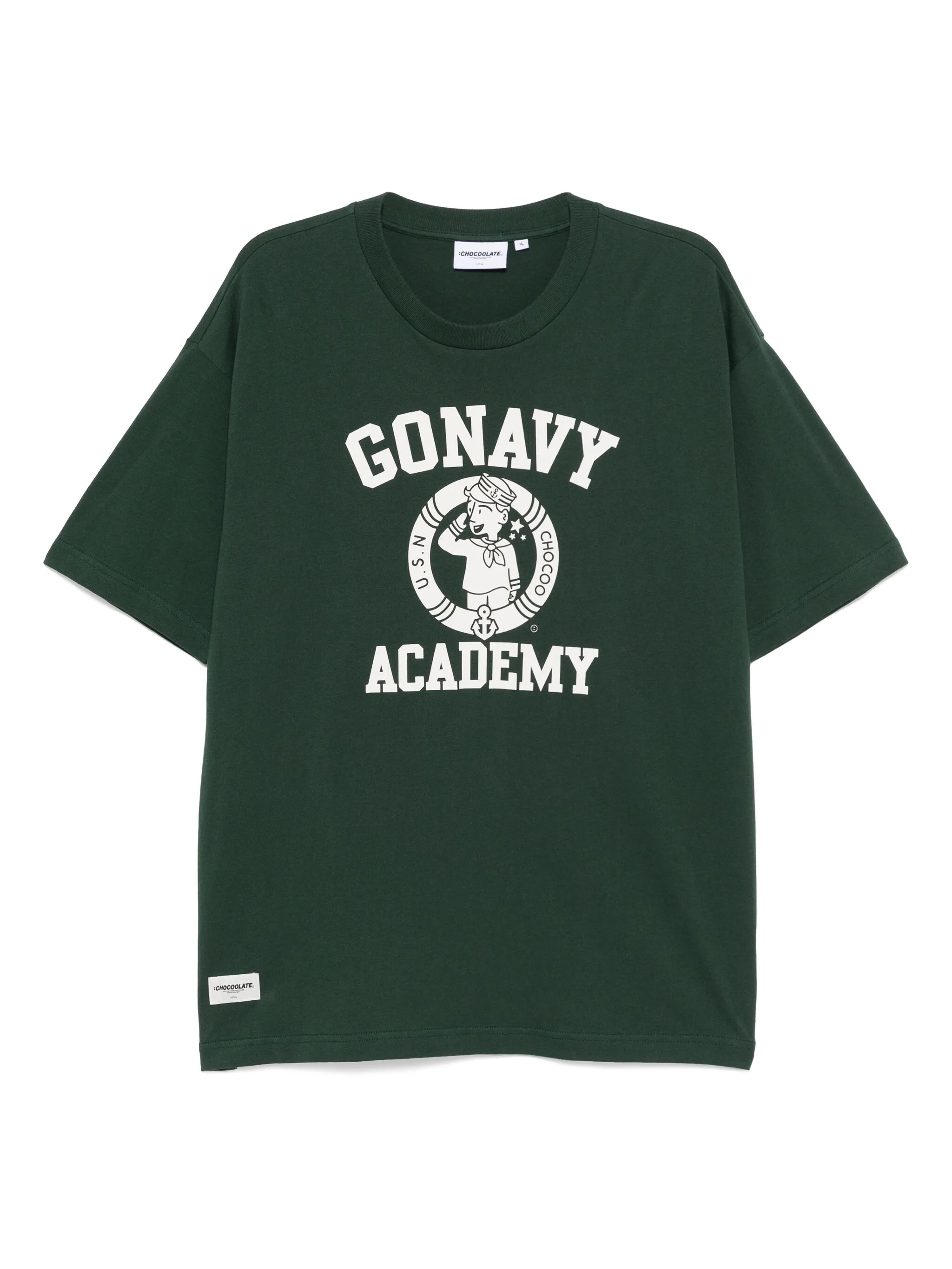 

Футболка с принтом Chocoolate, зеленый