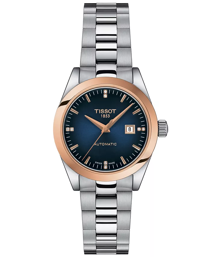 

Женские швейцарские автоматические часы T-My Lady с бриллиантами и браслетом из нержавеющей стали, 26 мм Tissot