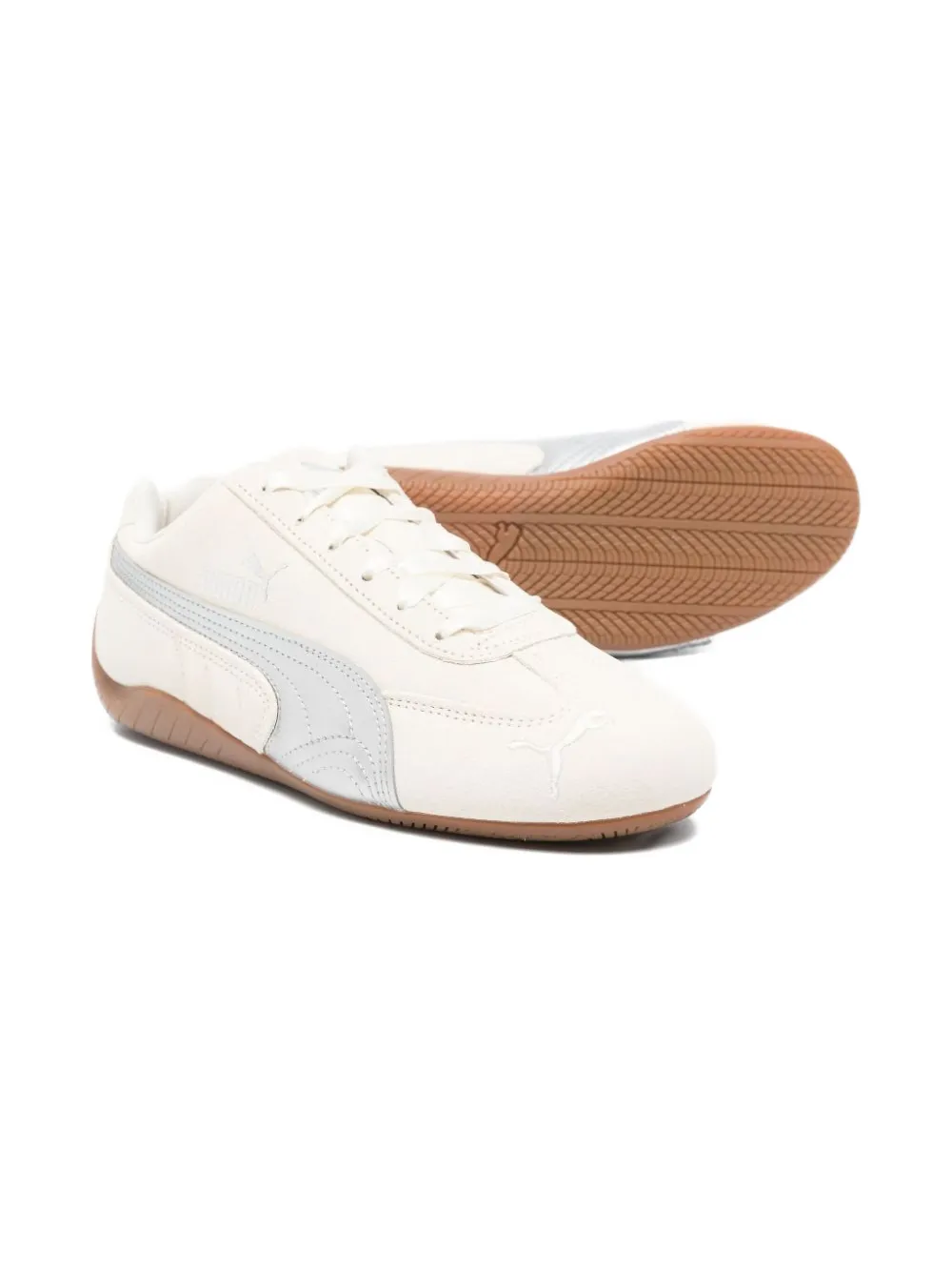 Кроссовки Speedcat OG из замши с полосками Puma Kids, белый — фото 2