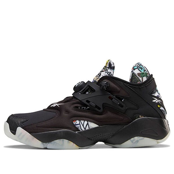 

Кроссовки pump court 'sticker city - black' Reebok, черный