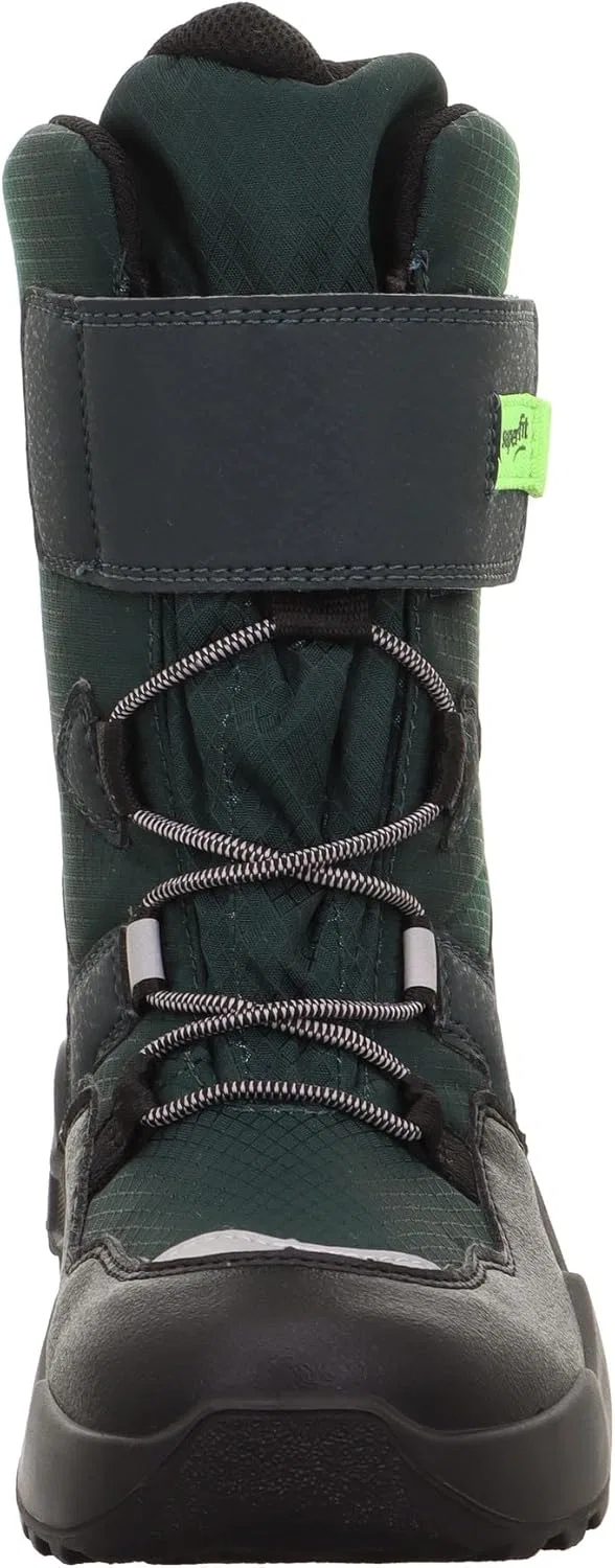 Мужские и детские зимние ботинки Superfit Rocket с теплой подкладкой и мембраной Gore-Tex, зелено-светло-зеленые, модель 7010 — фото 2
