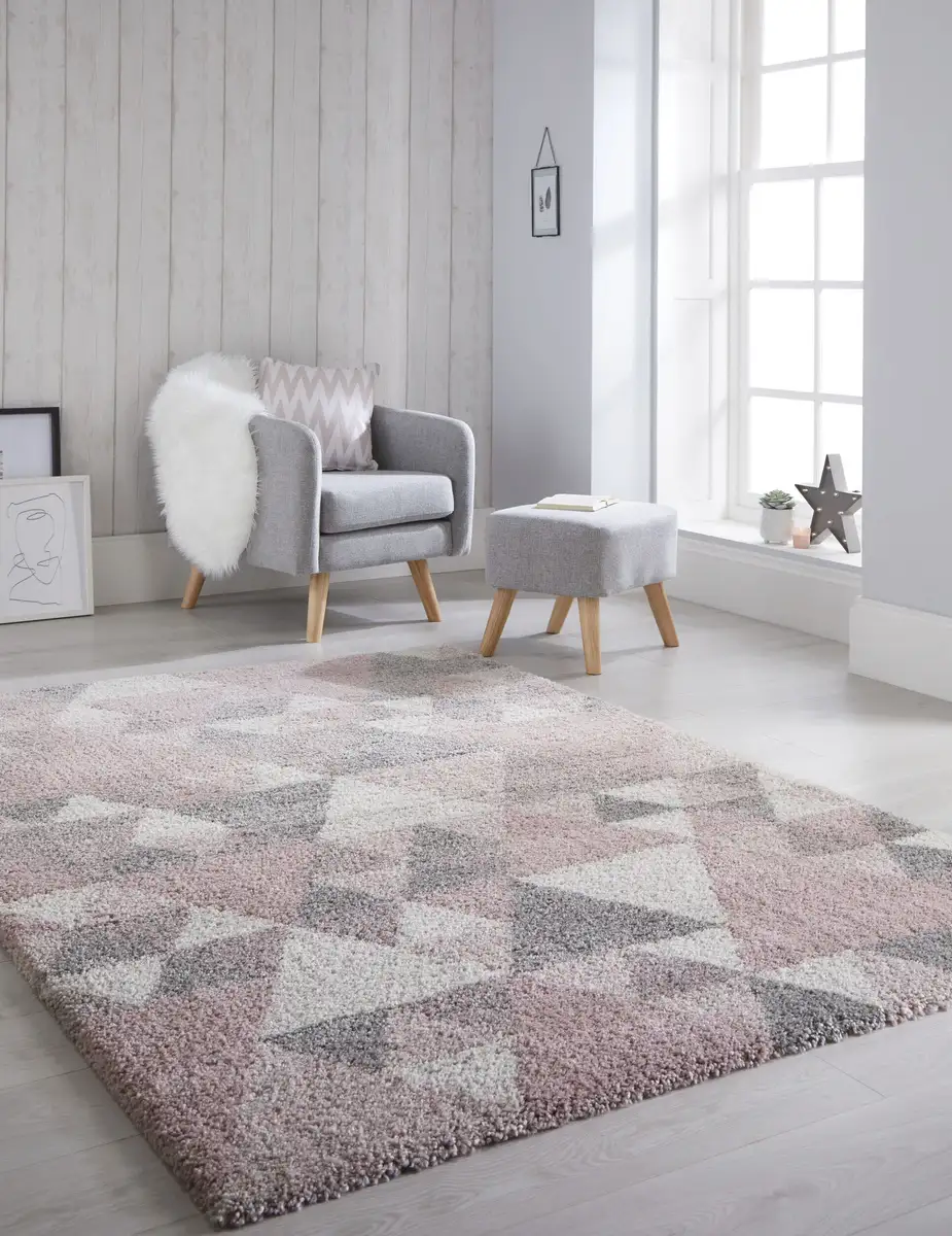 

FLAIR RUGS Ковер Shaggy "Нуру", прямоугольный 160х230 см, розовый
