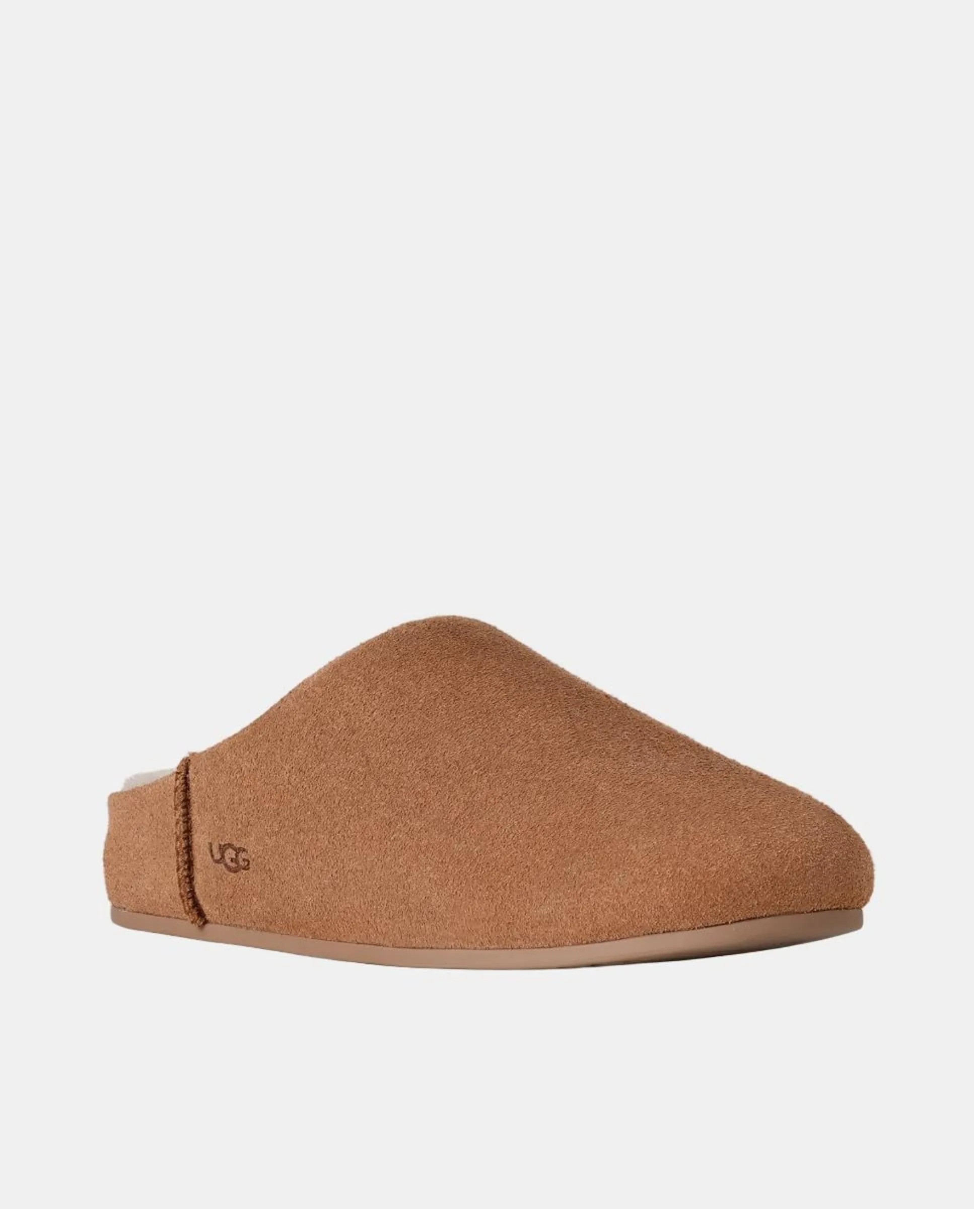 Женские тапочки ELEA SLIP ON из кожи с меховой подкладкой Ugg, коричневый — фото 2