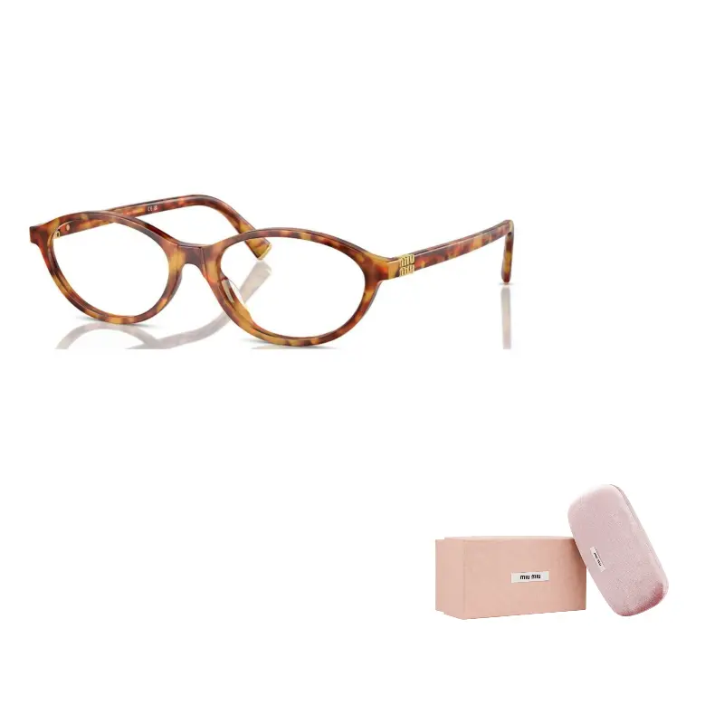 

MIU MIU Очки в черепаховой овальной оправе, Tortoiseshell