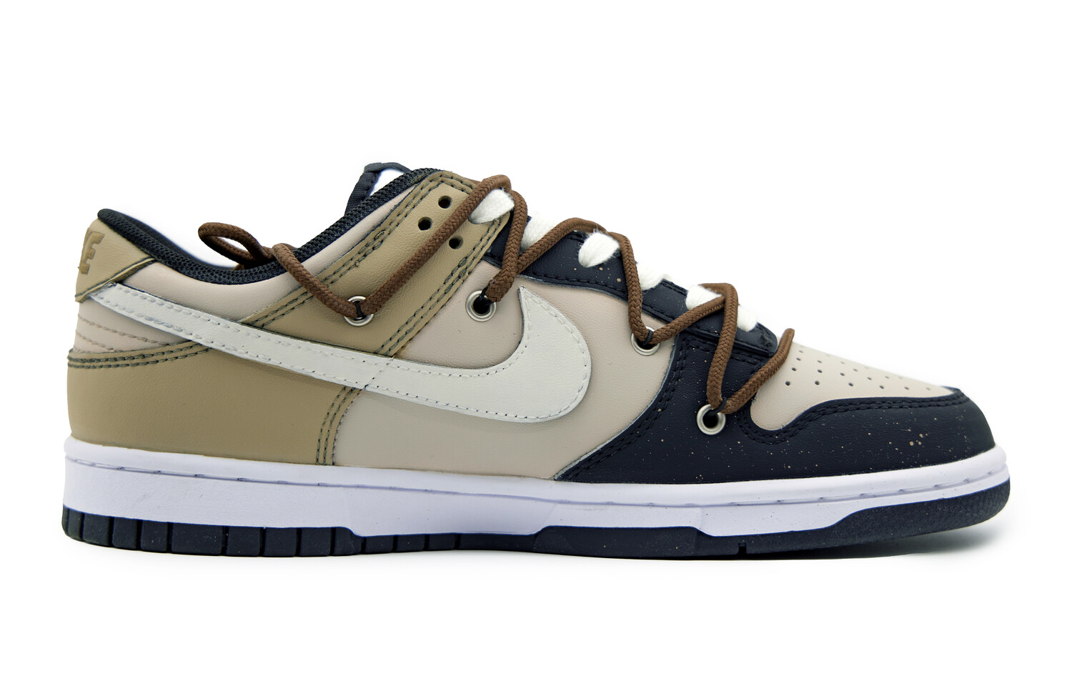 

Кроссовки Nike Dunk Skateboarding Shoes Women's Low-top Black/Brown, коричневый