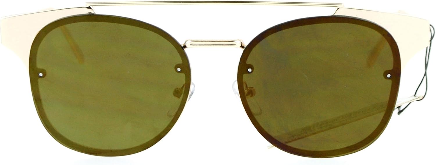 

Женские солнцезащитные очки с металлической плоской оправой и защитой от ультрафиолета UV400, золотистого цвета, с золотистым зеркальным покрытием PASTL, Gold (Gold Mirror)