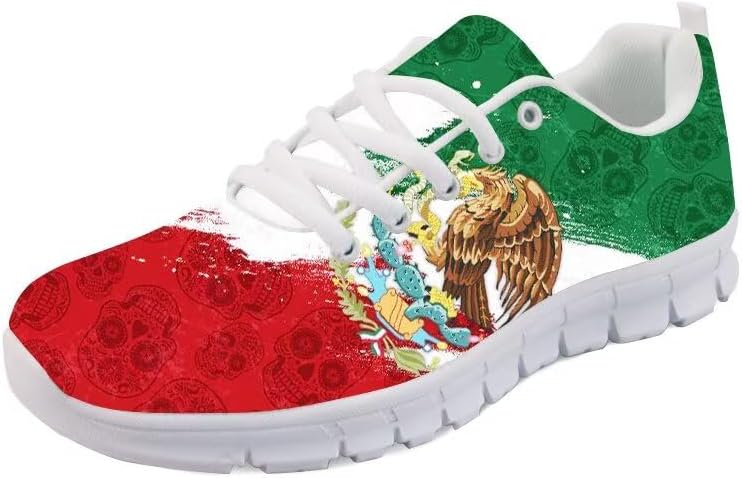 

Кроссовки Forchrinse Mexico Splash Ink унисекс, национальные прогулочные теннисные кроссовки для женщин и мужчин, легкие кроссовки для фестиваля, Mexico Flag,eagle