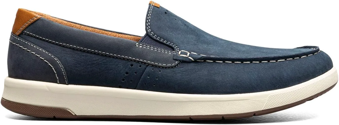 Мужские слипоны Florsheim, с перекрестным швом на носке, темно-синий