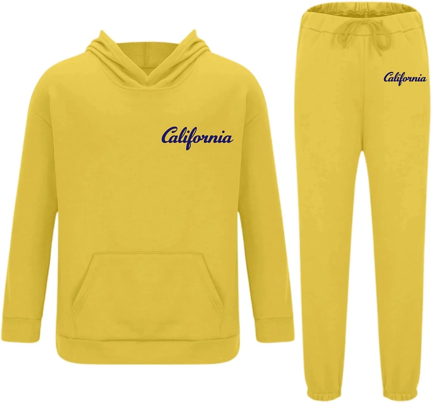 Мужской спортивный костюм 2 предмета, Vintage California, желтый — фото 3