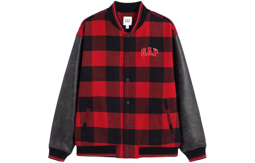 GAP Бейсболка 8on8 X 8ON8 совместная модель Мужская красно-черная клетчатая, Red Black Square — фото 3