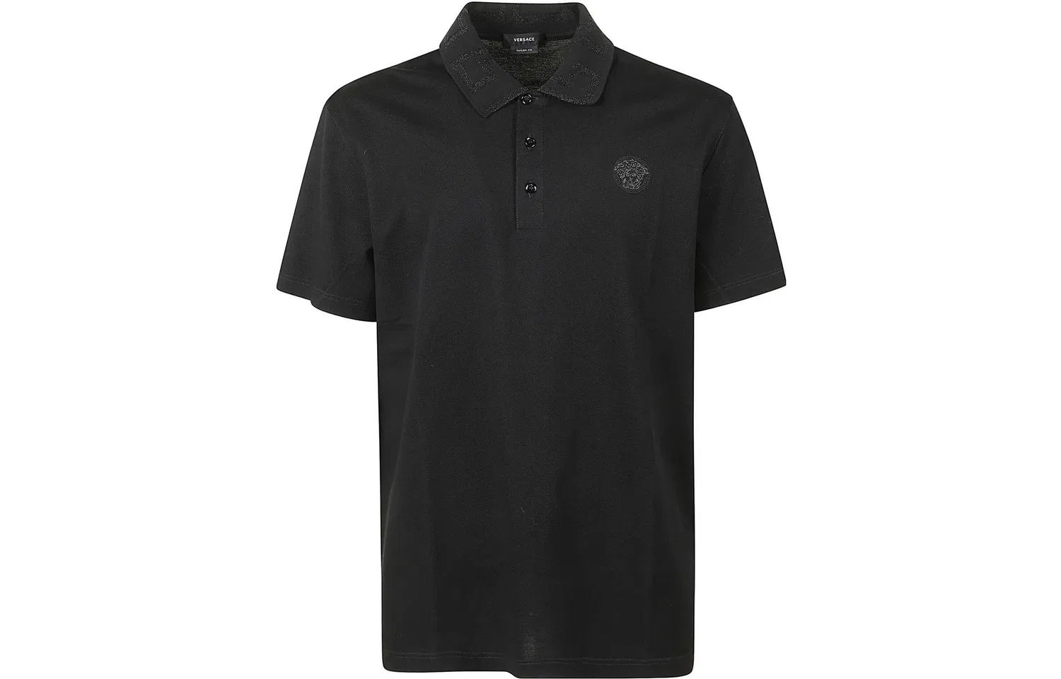 Поло с коротким рукавом Versace Black