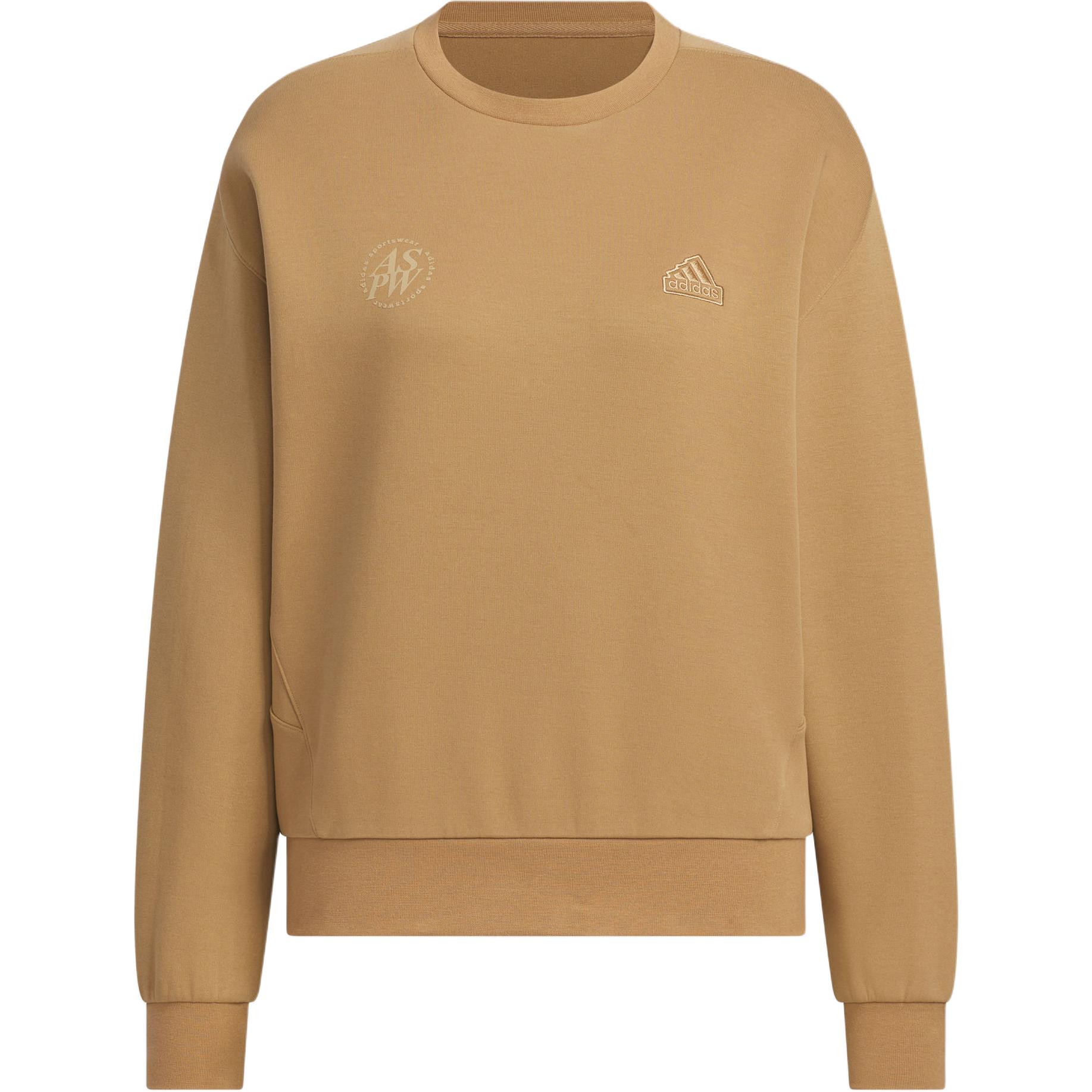 Adidas Толстовка Lounge CREW SWEATSHIRT Женская Desert Brown — фото 3