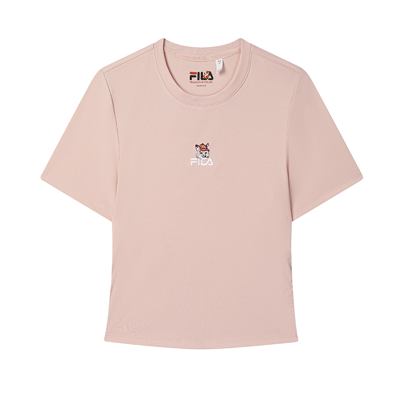 

FILA ORIGINALE Knitted Fabric Short Sleeved Shirt Women's Deep Rose Pink, Розовый, FILA ORIGINALE Knitted Fabric Short Sleeved Shirt Women's Deep Rose Pink