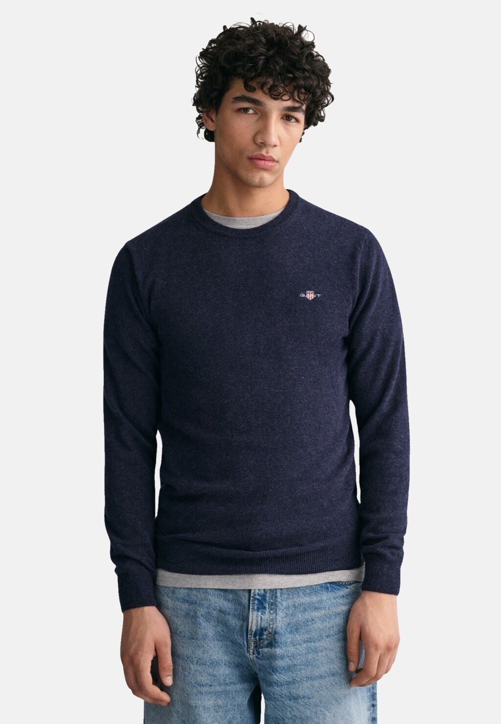 

Джемпер SUPERFINE CREW NECK GANT, синий