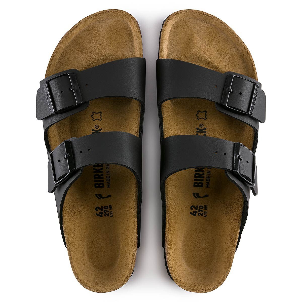 Сандалии Arizona Birko-Flor Birkenstock, цвет Beige — фото 3