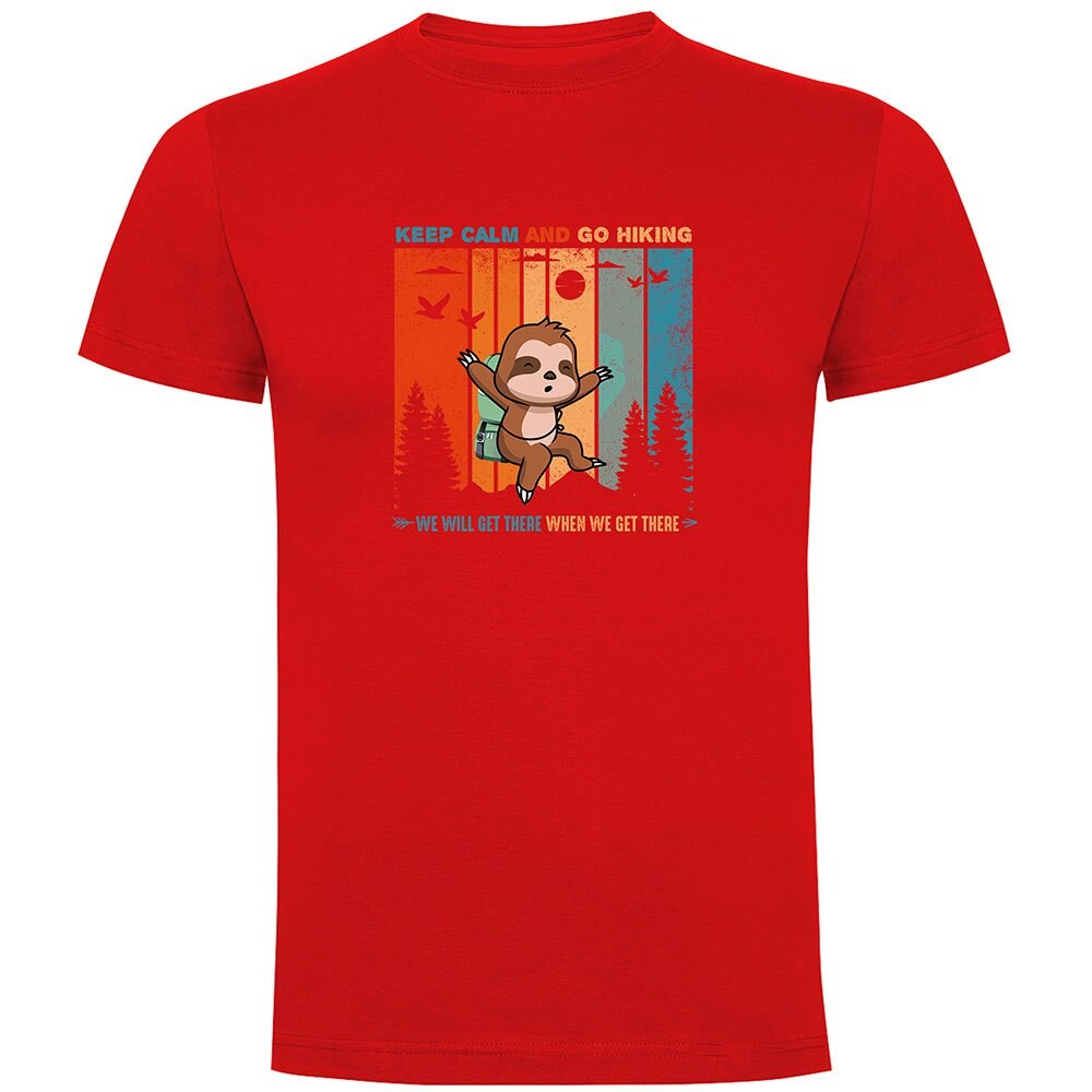 

Футболка Kruskis Keep Calm Sloth, красный