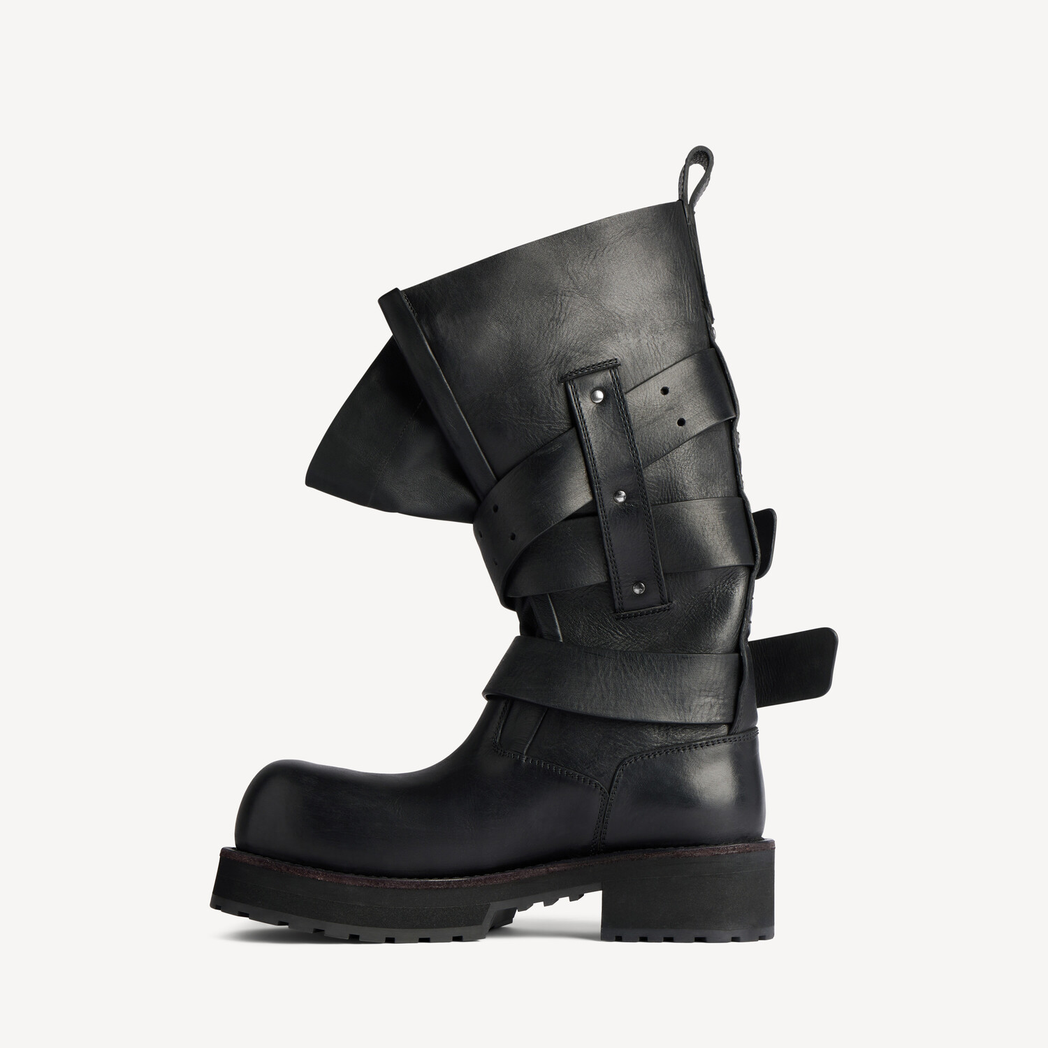 Женские высокие ботинки venom в черном цвете BALENCIAGA, черный — фото 4