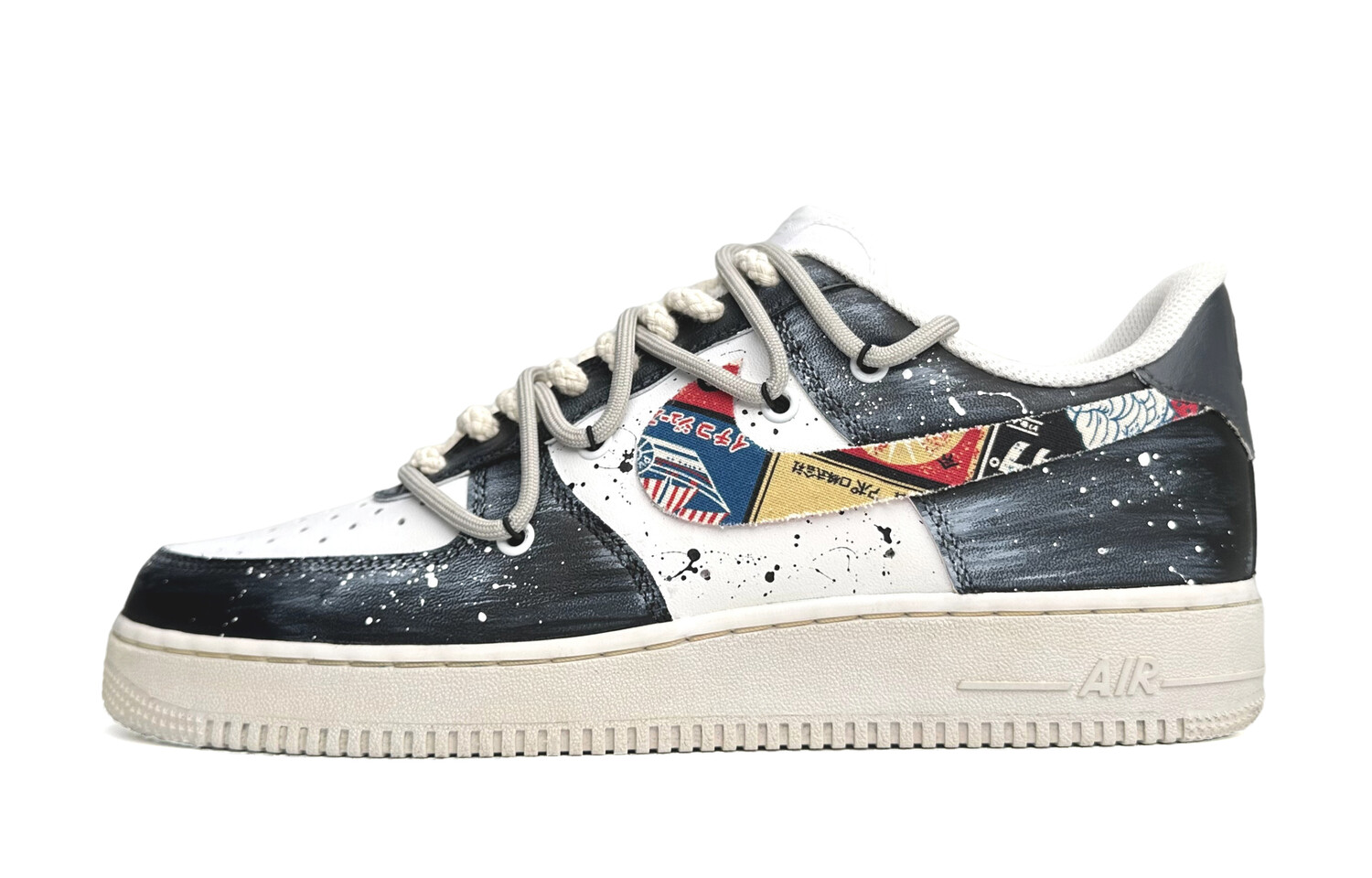 

Кроссовки Nike Air Force 1 Skateboard Shoes Men Low-Top Black White
