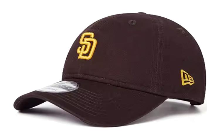 

New Era Хлопковая бейсболка унисекс тёмно-коричневая, Dark Brown
