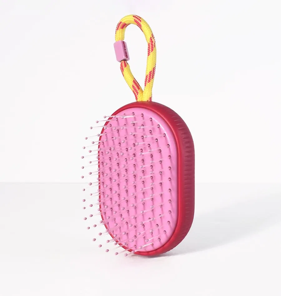 Компактная распутывающая щетка Beter On-the-Go PINK из переработанного пластика Beter