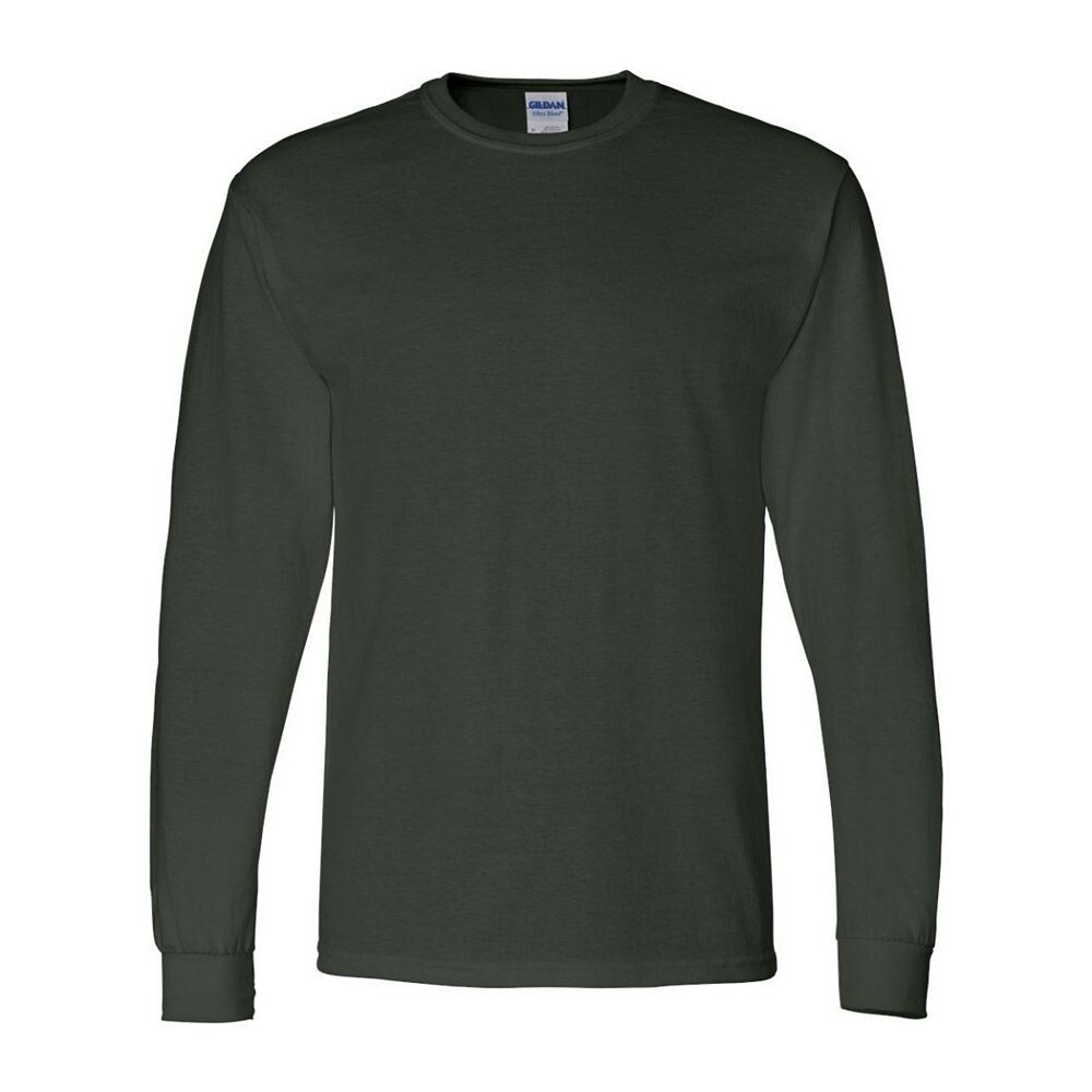 

Футболка с длинным рукавом Gildan Dryblend 50/50, цвет Forest Green