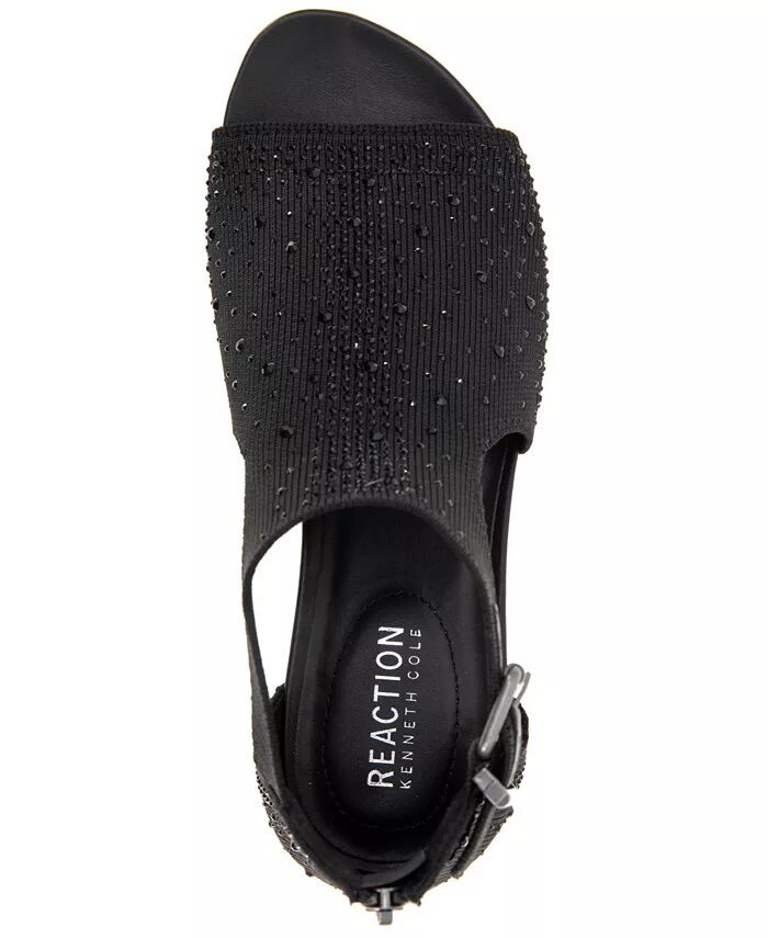 Женские босоножки Gail Stretch на танкетке Kenneth Cole Reaction, черный — фото 4