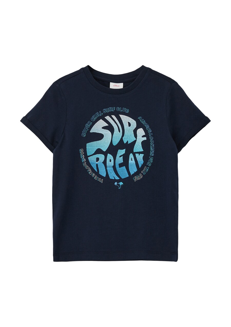 

Футболка s.Oliver Shirt, темно-синий/светло-синий