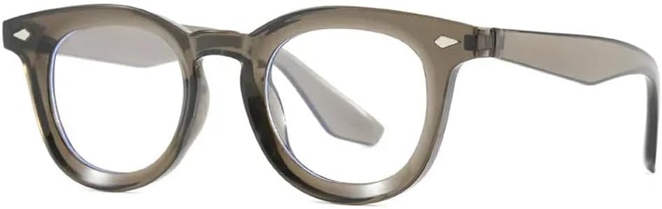 

Мужские круглые солнцезащитные очки с прозрачными линзами Ocean, защита от УФ-излучения UV400, женские очки с заклепками для занятий спортом на открытом воздухе, бега и путешествий UYPTK, Olive Green Clear