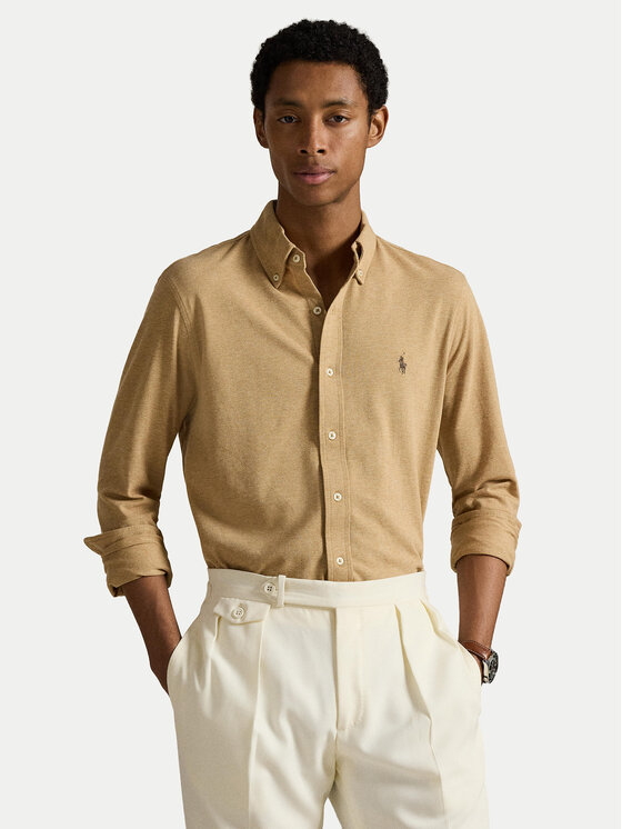 

Рубашка regular fit 710654408115 Polo Ralph Lauren, бежевый