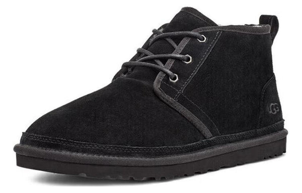 Зимние ботинки мужские Ugg с флисовой подкладкой, черный — фото 4