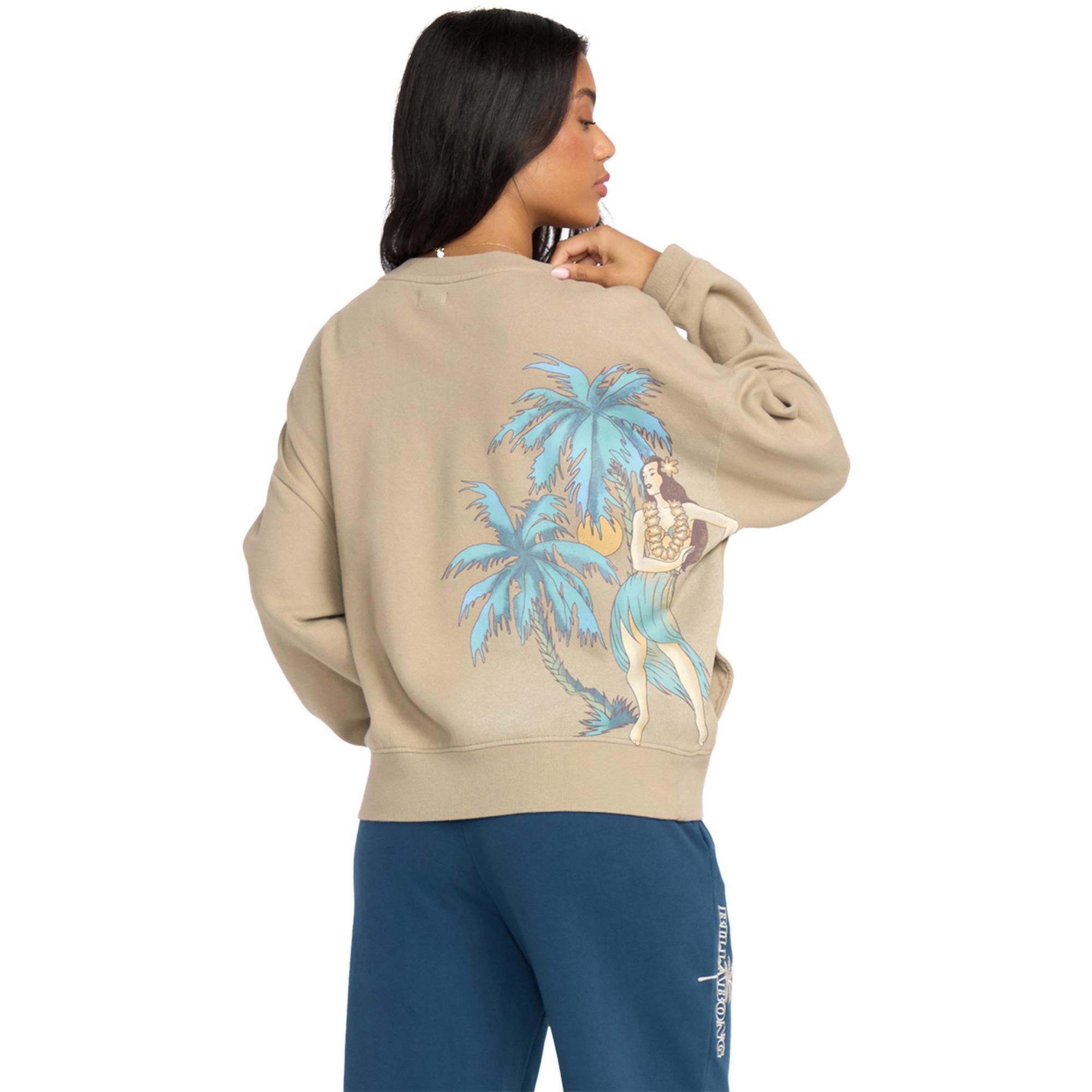 

Женская толстовка Palmin Camp с круглым вырезом Billabong, Cobblestone