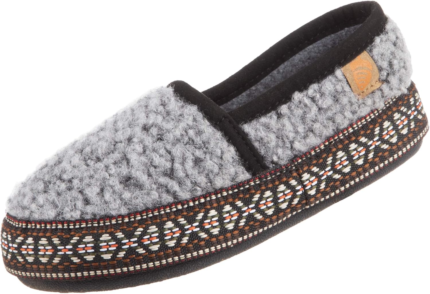 

Мокасины Acorn L'IL с плетеной отделкой, серый