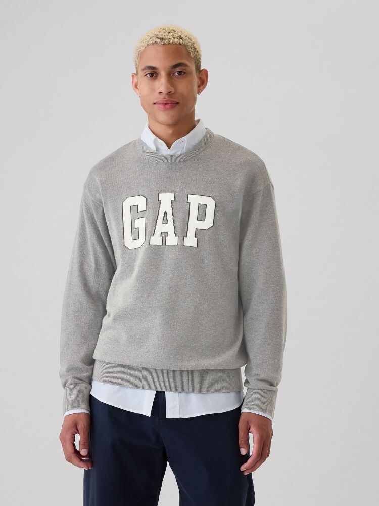 

Свитер с логотипом Gap, серый