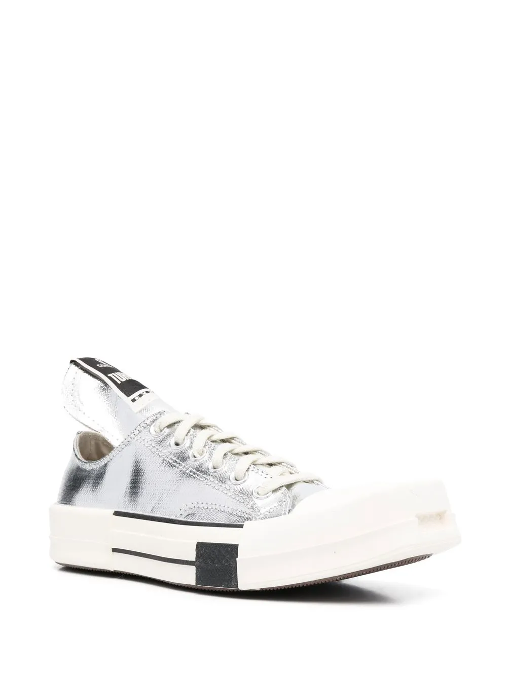 Кеды Turbodrk Chuck 70 Converse x Drkshdw x Rick Owens, серебяный — фото 2