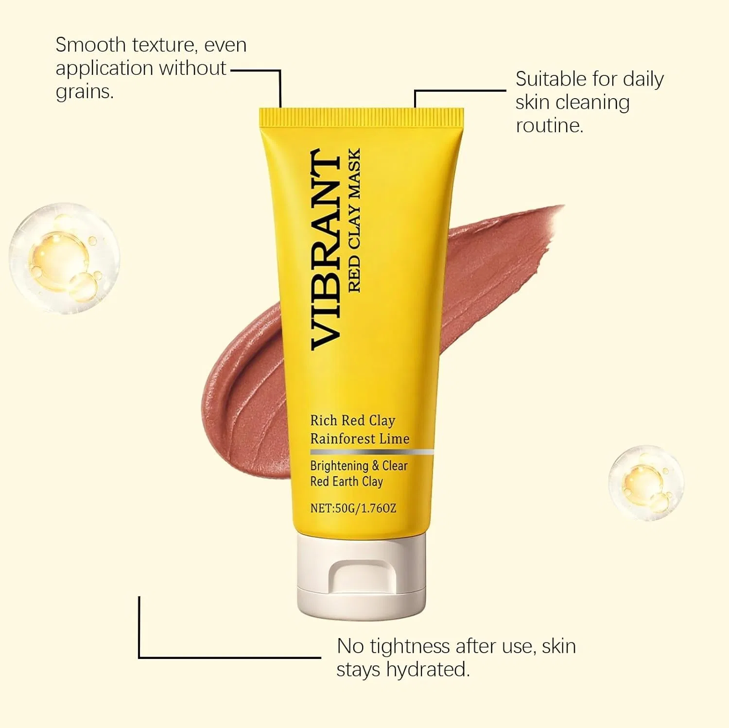 Маска для лица с красной глиной Australian Red Clay Mask Retgjnc, 2 Pieces. — фото 3