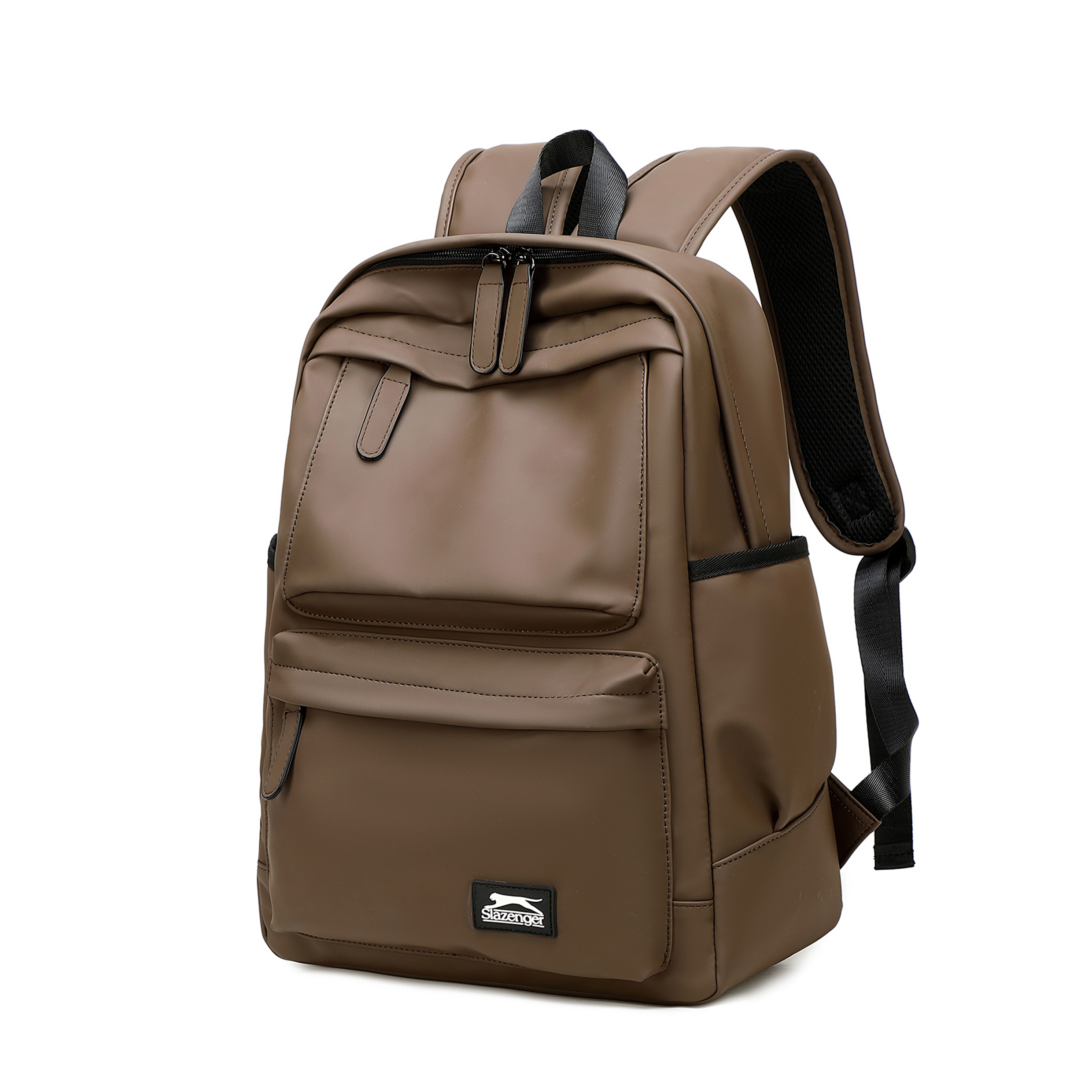 

Рюкзак дорожный унисекс Obsidian Black/Maillard Style Brown Slazenger, улучшенная версия Obsidian Black