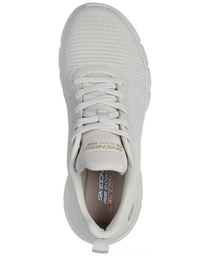 Женские повседневные кроссовки на танкетке BOBS Sport B Flex Hi от Finish Line Skechers, бежевый — фото 4