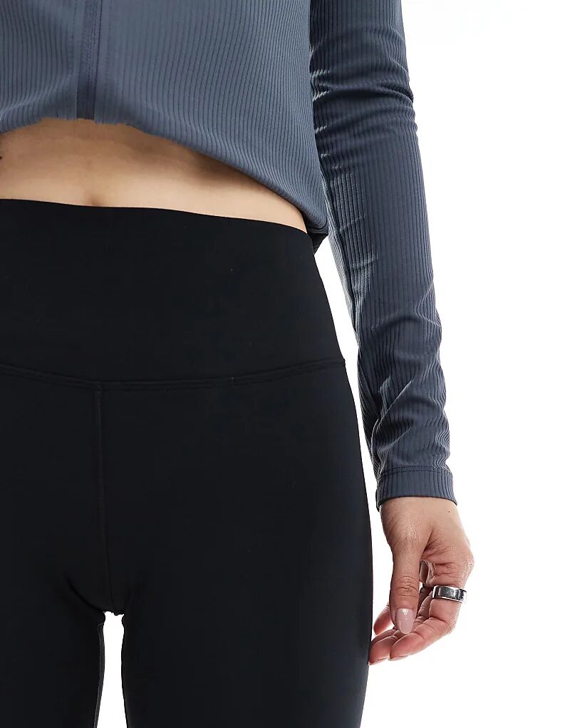 Леггинсы Nike One Training Dri-Fit с высокой посадкой длиной 7/8 черного цвета Nike Training — фото 4
