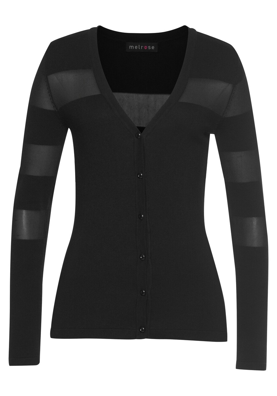 

Вязаный кардиган MELROSE Knit Cardigan, черный