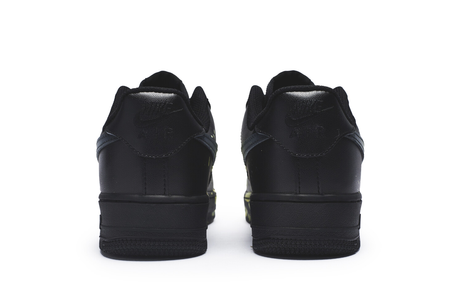 Кроссовки Nike Air Force 1 Skateboarding Shoes Unisex Low-top Yellow/black, черный/желтый — фото 3