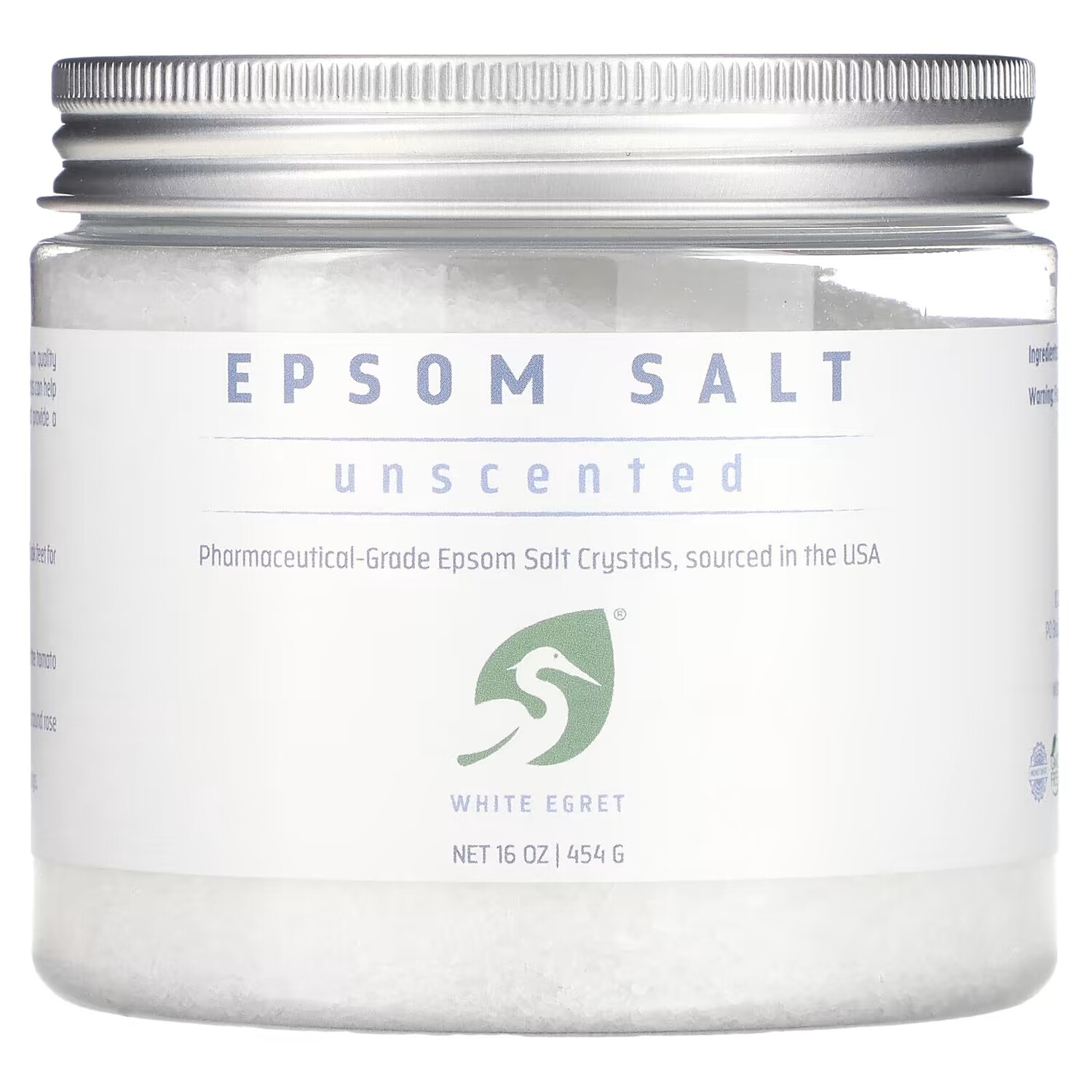 

Соль для ванны White Egret Personal Care Epsom Salt без запаха, 454 г