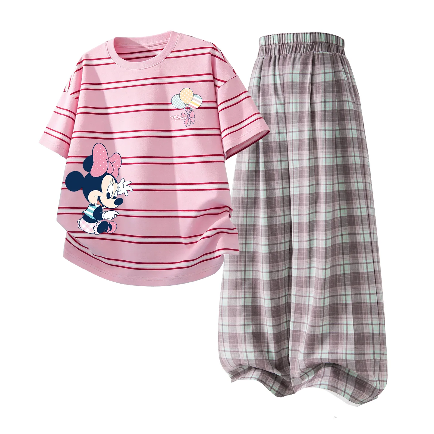 Детский спортивный комплект Casual Sportswear из 2 предметов Disney, Dile Playful K Brown+Solid Pink